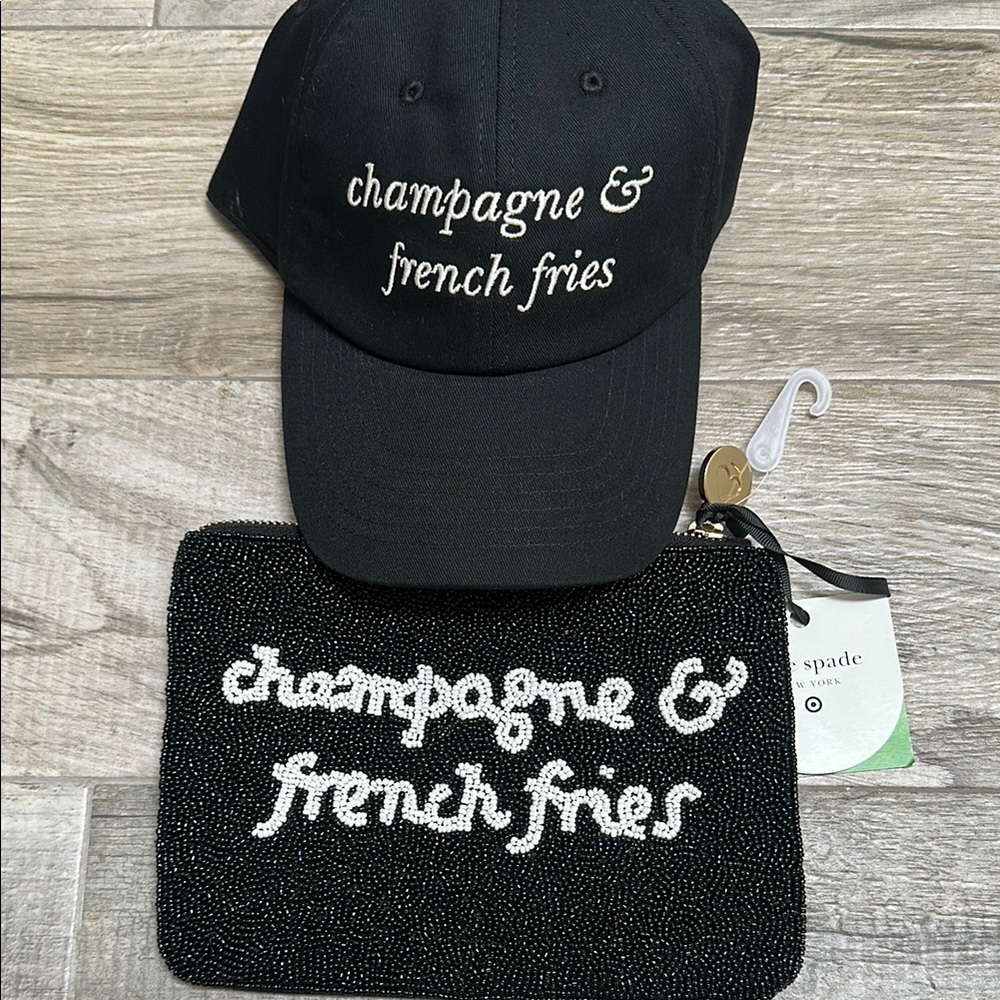 Kate Spade Black Cap and Clutch Set (2 items!)